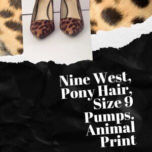 Nine West cheetah heels size 9. Never worn